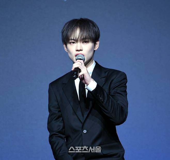 그룹 NCT 드림 천러가 25일 광진구 그랜드 워커힐 서울에서 열린 새 앨범 ‘드림 이스케이프’ 발매 기념 기자간담회에서 사회자의 질문에 답하고 있다. 2024. 3. 25.최승섭기자 thunder@sportsseoul.com
