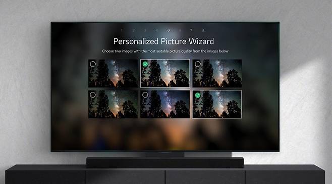 AI가 나에게 맞는 TV 화질을 설정하는 '개인 맞춤 화면 설정(AI Picture Wizard)'