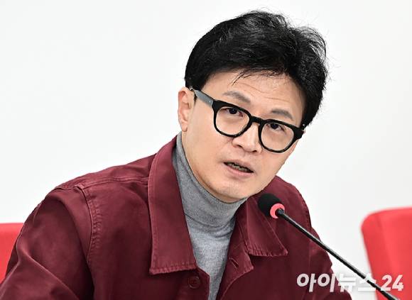 한동훈 국민의힘 비상대책위원장이 지난 7일 오전 서울 여의도 국민의힘 중앙당사에서 열린 비상대책위원회의에서 발언하고 있다. [사진=곽영래 기자]