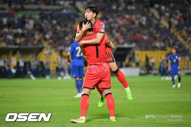BANGKOK, THAILAND - MARCH 26: <<enter caption here>> during the FIFA World Cup Asian 2nd qualifier match between Thailand and South Korea at Rajamangala Stadium on March 26, 2024 in Bangkok, Thailand.(Photo by Apinya Rittipo/Getty Images)