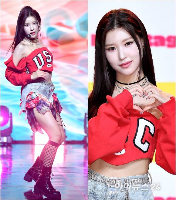 걸그룹 캔디샵 소람이 27일 오후 서울 강남구 일지아트홀에서 열린 미니 1집 'Hashtag#'(해시태그#) 발매 기념 쇼케이스에서 무대를 선보이고 있다. [사진=곽영래 기자]