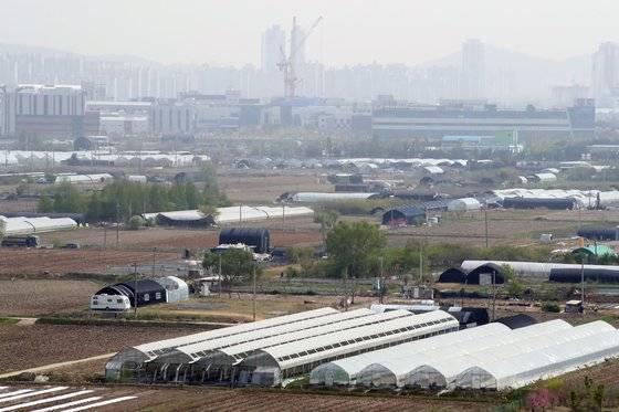 2021년 7월 사전청약 당시 인천 계양지구 모습. 뉴스1