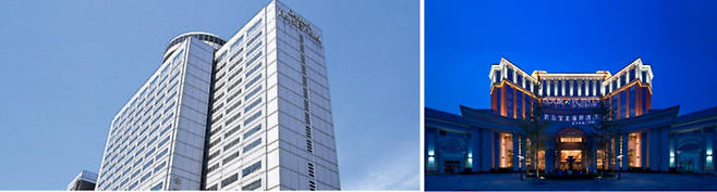 (좌) 센추리 로열 호텔 (우) 포포인츠 바이 쉐라톤 칭다오 청양 / 사진=각 호텔 홈페이지