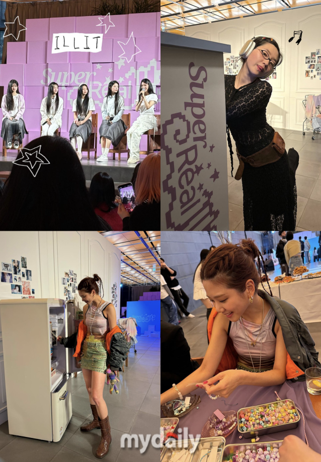 23일 하이브 사옥에서 진행된 아일릿의 '프렌즈 나잇' 현장 / 인플루언서 @lee.hyunha @yejidaramkim