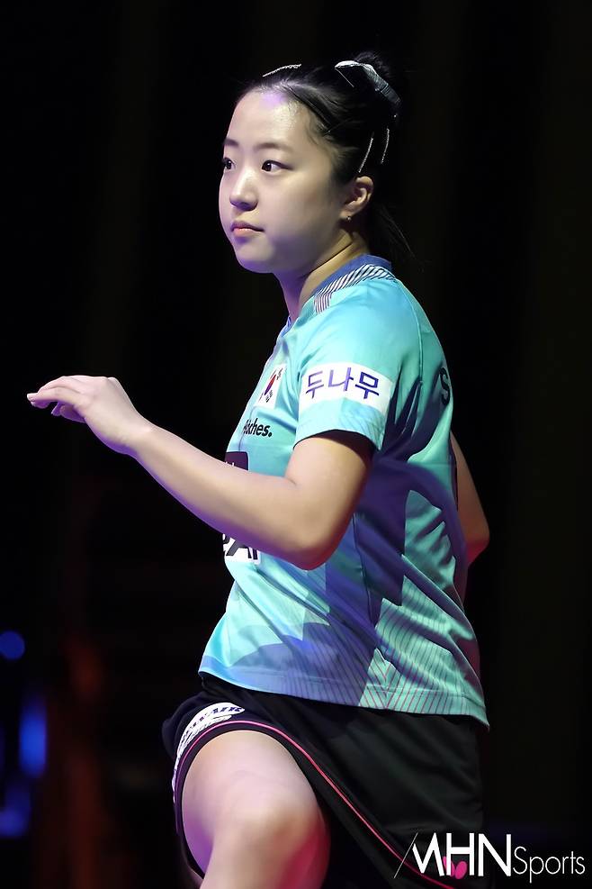 한국 여자탁구 신유빈ⓒMHN스포츠 박태성 기자
