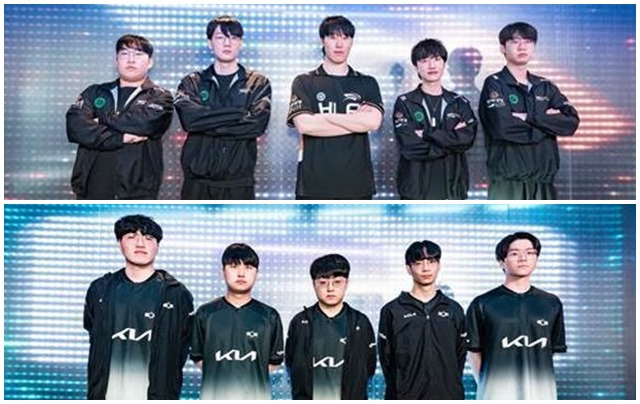 '2024 LCK 스프링' 플레이오프 1라운드를 통과한 한화생명e스포츠(위)와 디플러스 기아 /LCK