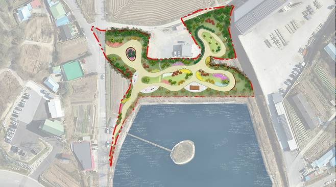 '생활환경 숲' 조성사업 계획도. 진천군 제공