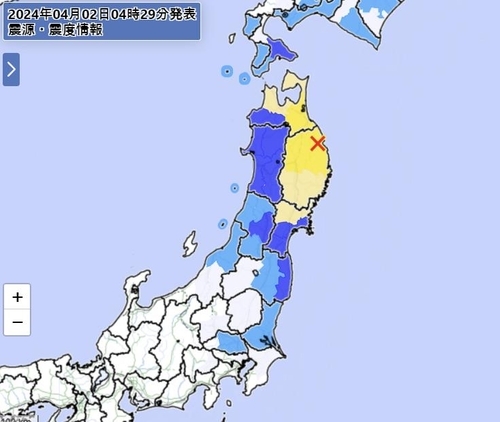 ▲ 일본 이와태현에 규모 6.1 지진 발생 사진 : 연합뉴스 