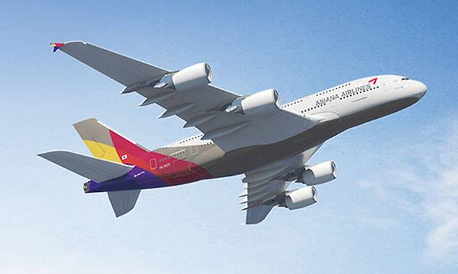 아시아나항공 A380기.