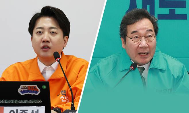 이준석 개혁신당 대표(왼쪽)와 이낙연 새로운미래 공동대표 ⓒ연합뉴스