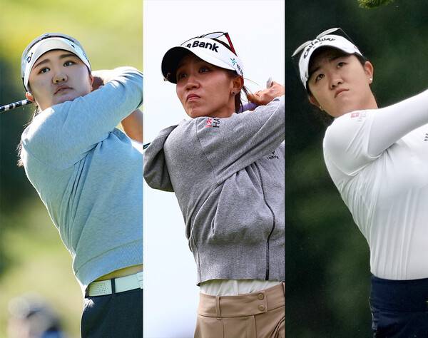2024년 미국여자프로골프(LPGA) 투어 T-모바일 매치플레이 대회에 출전하는 유해란 프로(사진제공=BMW 코리아). 리디아 고, 로즈 장(사진제공=Getty Images_LPGA)