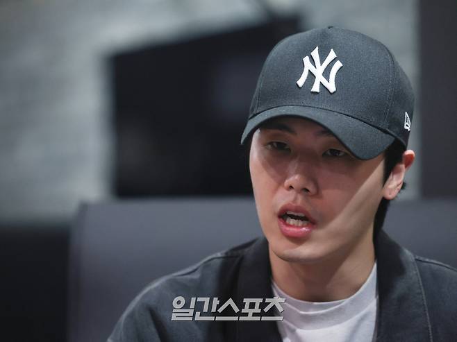 댄스크루 저스트절크 리더 영제이(본명 성영재)가 2일 오후 서울 서대문구 저스트절크 댄스학원 이대점에서 일간스포츠와 인터뷰를 진행하고 있다. 서병수 기자 qudtn@edaily.co.kr /2024.04.02/