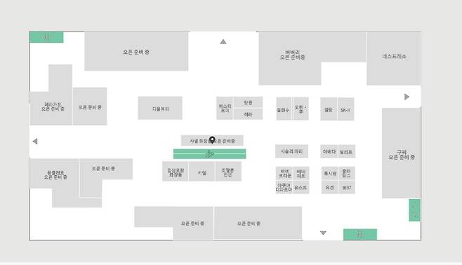 현대백화점 중동점 1층 안내도