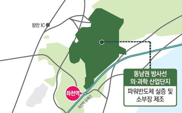 부산 전력반도체 특화단지 위치도. 부산시 제공