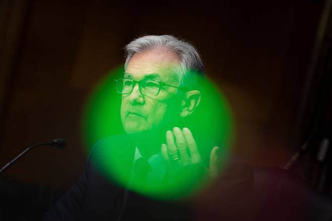 1월 11일 미 의회 청문회에 나온 제롬 파월 연방준비제도 의장./AFP 연합뉴스