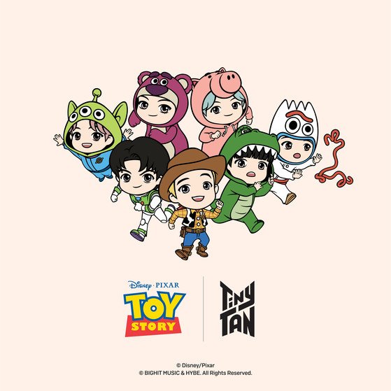 BTS anime TinyTAN collaboration with Pixar's "Toy Story" franchise [HYBE]