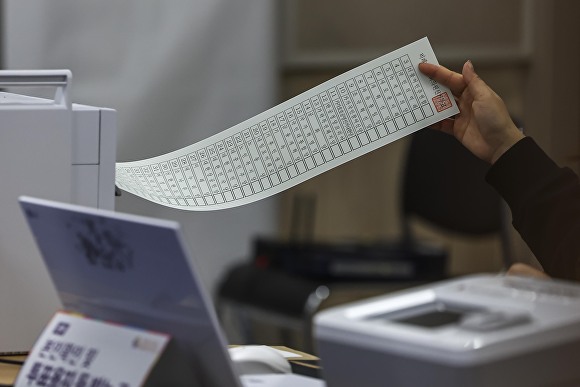22대 국회의원선거 비례대표 투표용지。 [사진=뉴시스]