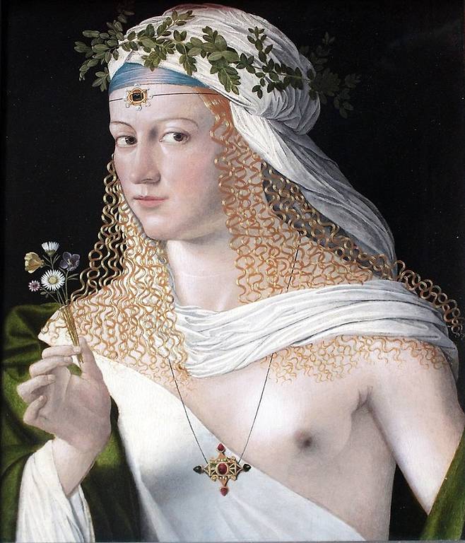 바르톨로메오 베네토의 ‘여인의 초상’ 모델은 루크레치아 보르지아로 추정된다.