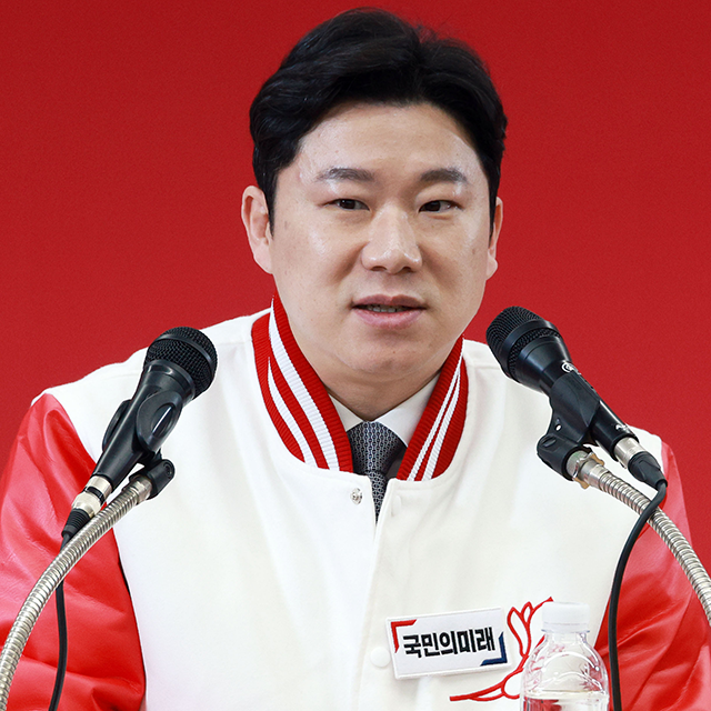 국민의미래 진종오 공동선거대책본부장이 3월26일 서울 여의도 당사에서 열린 선거대책위원회의에서 발언하고 있다. 사진=연합뉴스 제공