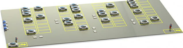 오텍오티스파킹시스템의 AGV 주차 로봇 시스템 (사진=오텍오티스파킹시스템)