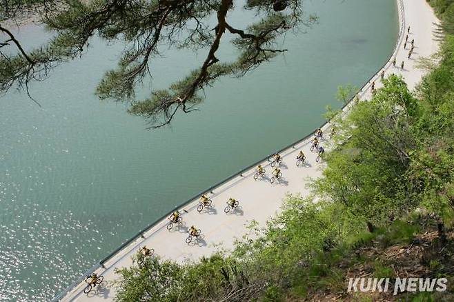 정선군 ‘MTB 매니아 성지’ 신동읍에 조성된 자전거길 모습. (사진=정선군)