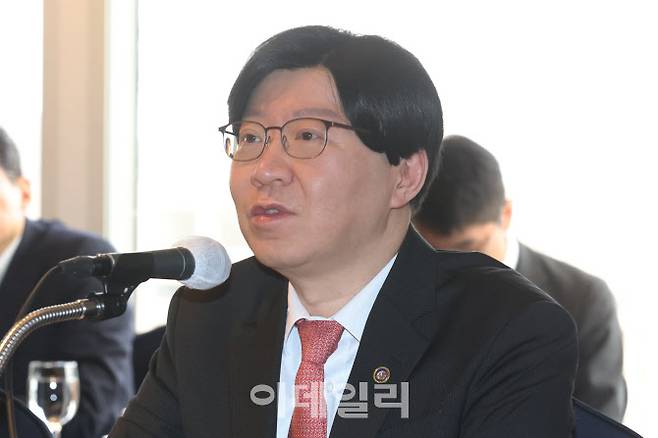 김소영 금융위원회 부위원장이 지난 4일 오전 서울 중구 소공동 롯데호텔에서 열린 건설업계 간담회에서 발언을 하고 있다.(사진=이영훈 기자)