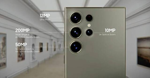 갤럭시S24 시리즈 울트라 카메라 스펙(사진=언팩 영상)