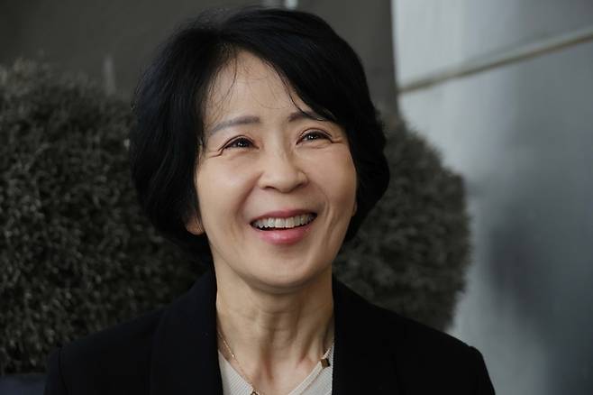 지난 3일 서울 강남구 모처에서 최수진 국민의미래 비례대표 후보가 매일경제와의 인터뷰에 응하고 있다. [한주형 기자]