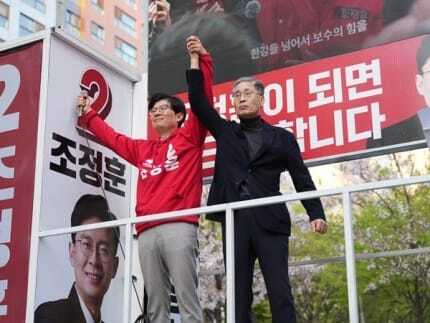 조정훈 후보(왼쪽)과 신평 변호사(오른쪽). 신평 변호사 페이스북 캡처