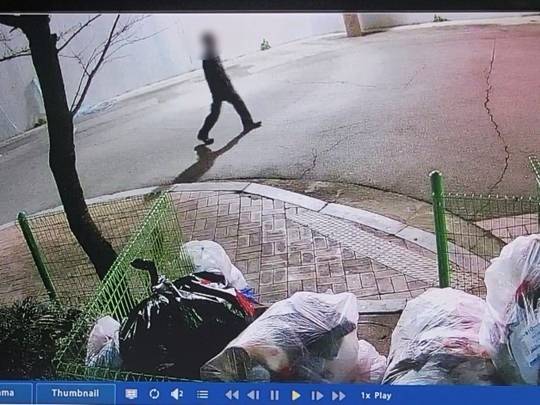 범행 후 도주하는 남성