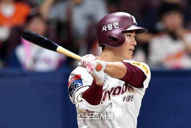 키움 1번 타자 이주형.  최근 8경기에서 타율 0.483 29타수 14안타를 기록했다. 고척 | 강영조기자 kanjo@sportsseoul.com