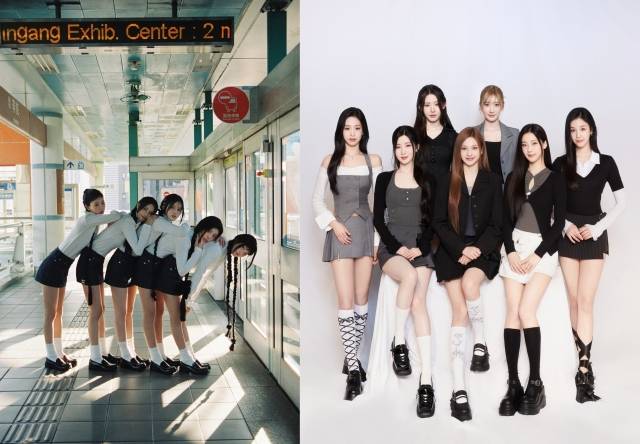 아일릿(왼쪽)과 베이비몬스터. 빌리프랩, YG엔터테인먼트 제공