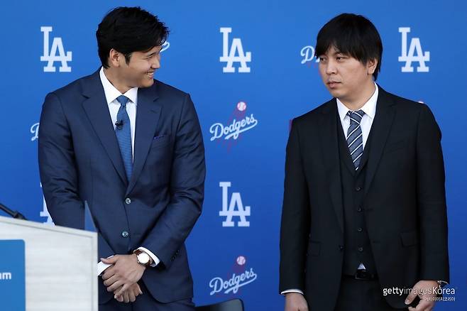 오타니 쇼헤이-미즈하라 잇페이. 사진=게티이미지코리아