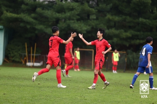 대한민국 U-15 대표팀이 이탈리아에서 열리는 국제 친선대회에 참가한다. 사진=대한축구협회 제공
