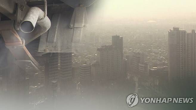 대기오염 (CG) [연합뉴스TV 제공]