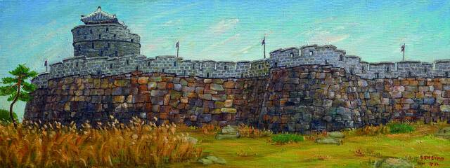 이강자 作, ‘원성과 동북공심돈’(2017년)