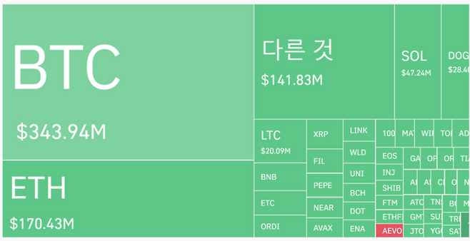 롱포지션 청산 규모