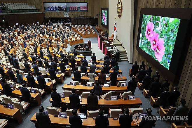 국회 본회의장 [연합뉴스 자료사진]