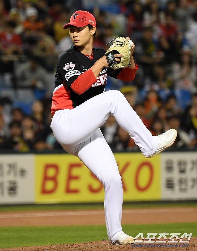 12일 대전 한화생명이글스파크에서 열린 한화 이글스와 KIA 타이거즈의 경기. KIA 곽도규가 역투하고 있다. 대전=박재만 기자 pjm@sportschosun.com/2024.04.12/