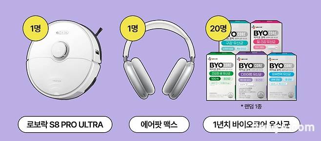 CJ웰케어 정기배송 서비스 이벤트 경품