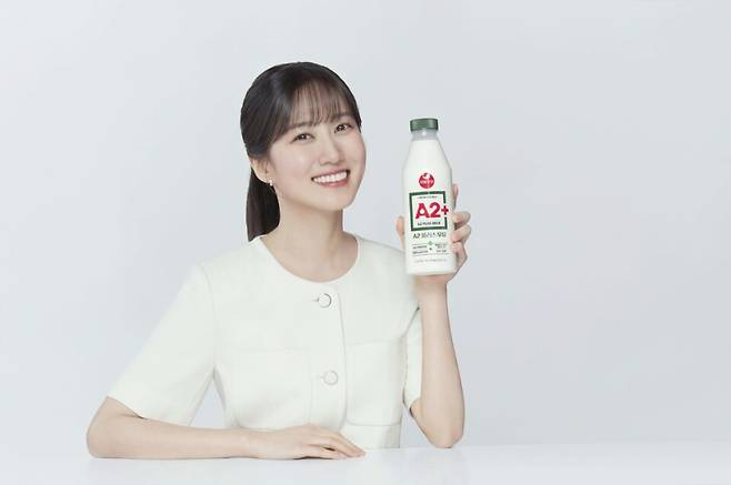 ‘A2+(플러스) 우유’ 광고 모델 배우 박은빈. 서울우유 제공
