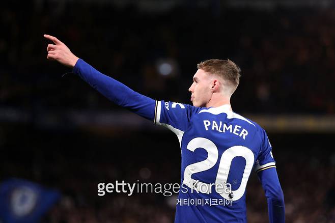 팔머가 PK로 자신의 네 번째 득점에 성공한 뒤 세리머니를 펼치고 있다. 사진=게티이미지