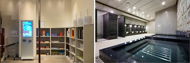 세탁 & 게임 대여실, 사우나 / 사진=스위트호텔 남원