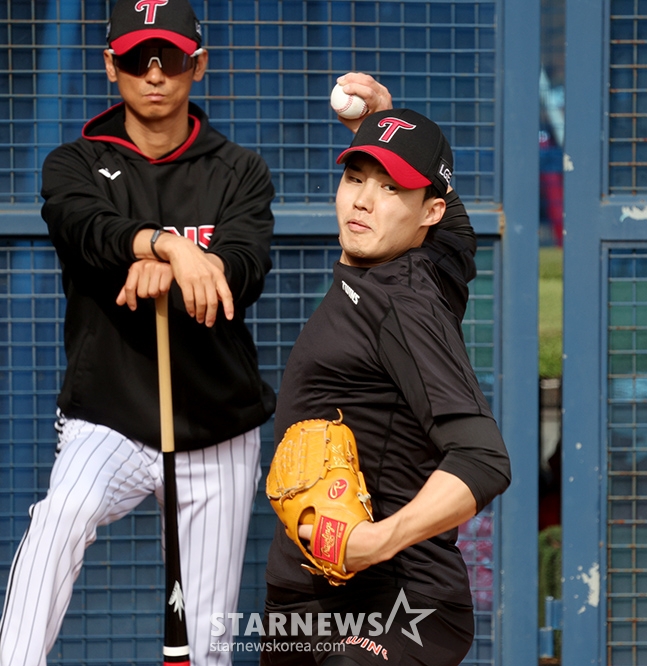 [포토] 임찬규 '첫 승을 향해'