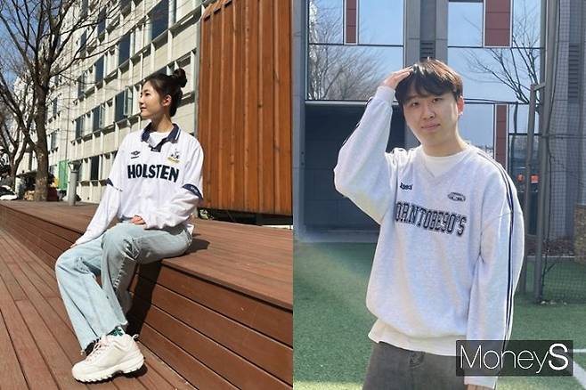사진은 블록코어룩을 입은 김도원씨(왼쪽)와 김우진씨. /사진=김도원씨, 김우진씨 제공