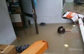 반지하주택 침수 장면 [연합]