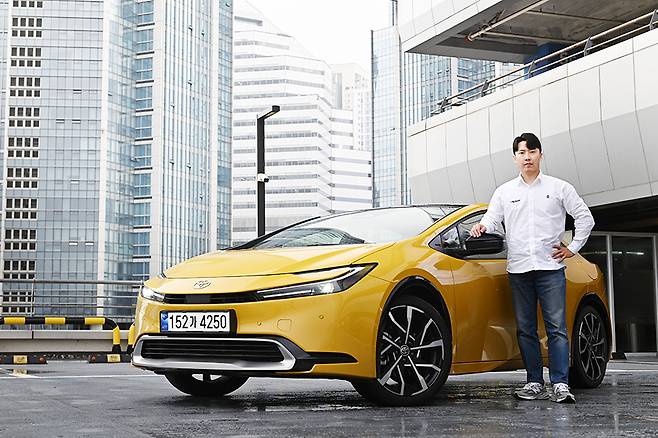 오네 레이싱 오한솔·토요타 프리우스 PHEV. 김학수 기자