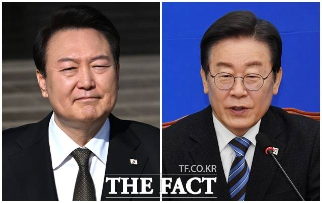 윤석열 대통령과 이재명 더불어민주당 대표가 19일 오후 전화 통화를 했다. /배정한·남윤호 기자