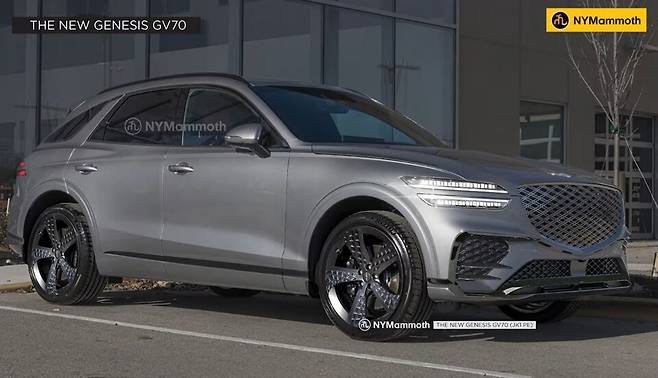 사진 : 제네시스 GV70 페이스리프트 예상도 (출처=NYMammoth)