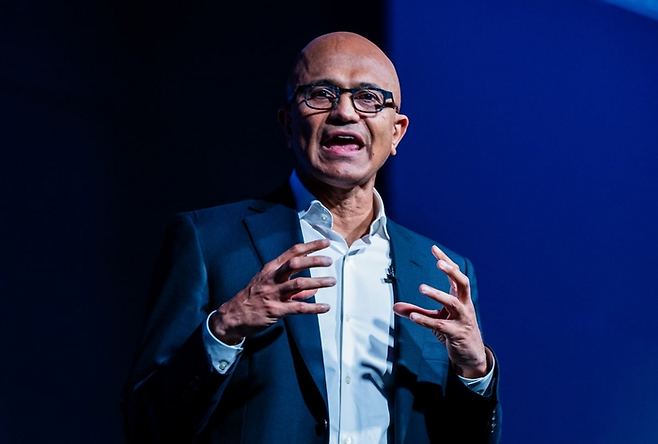 Satya Nadella, CEO of Microsoft Corp. [Photo by Yonhap]